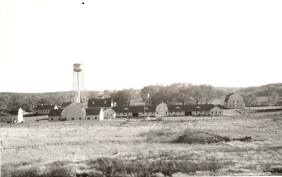 Water tower and barn on future OU campus